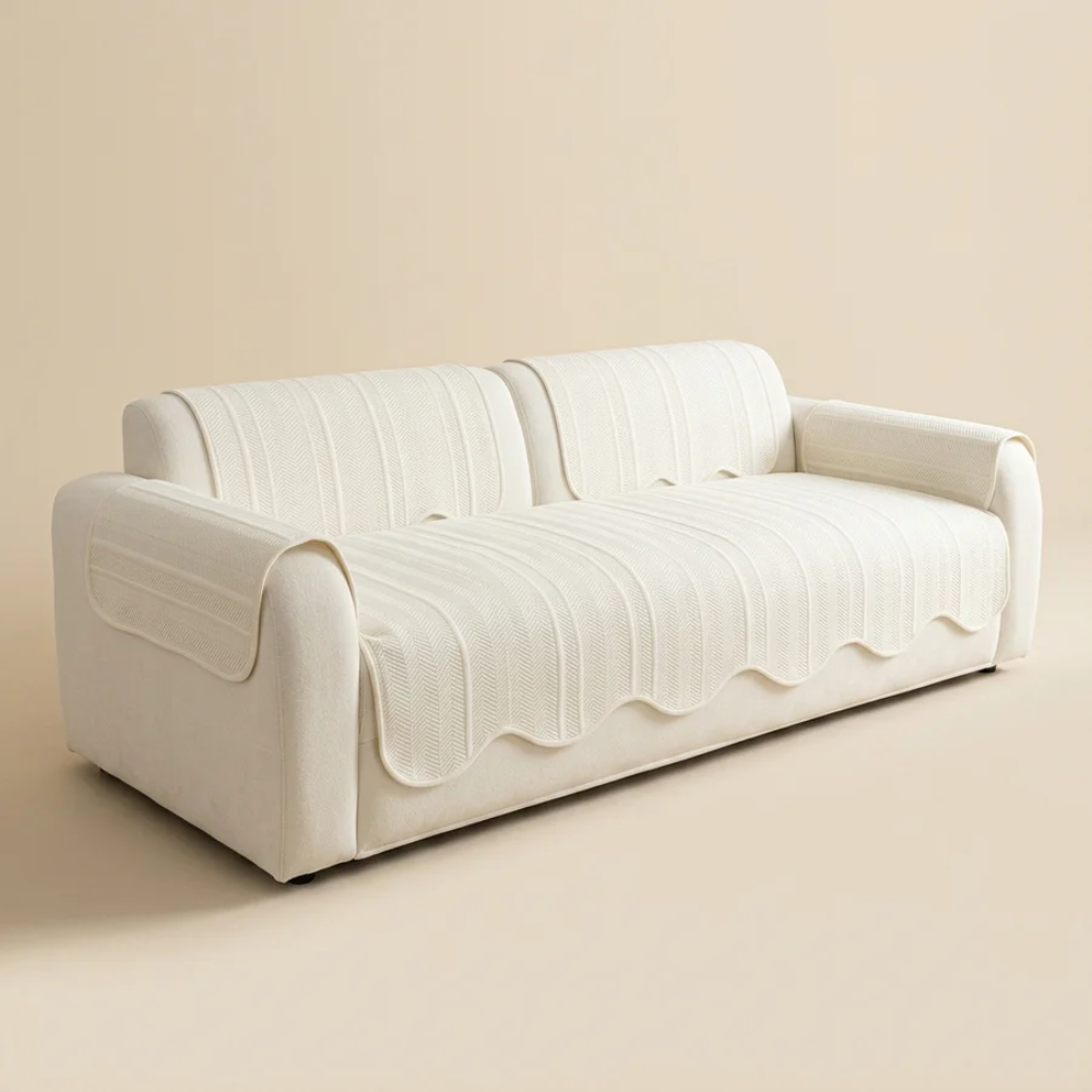 Celeste Herringbone Sofa Cover