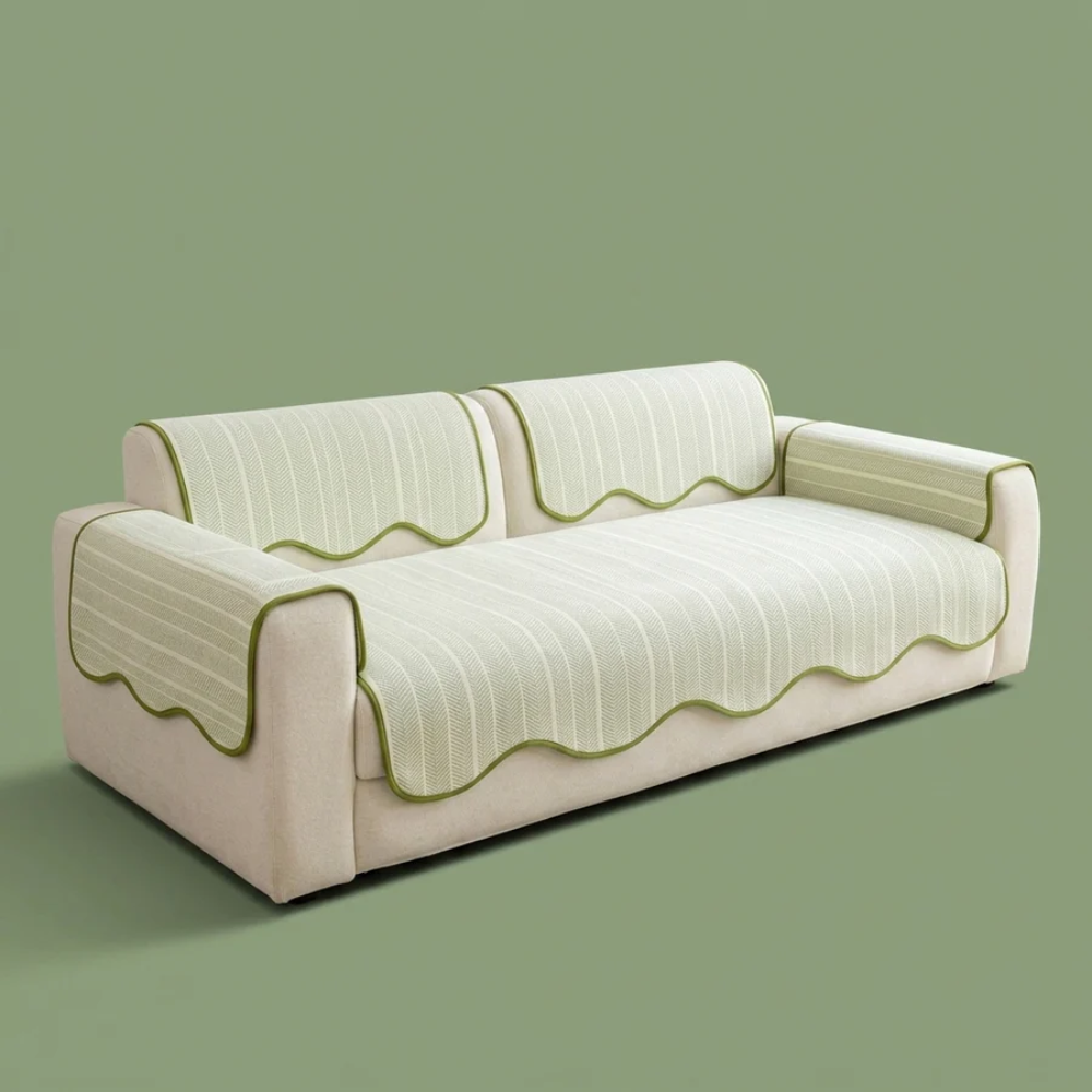 Celeste Herringbone Sofa Cover