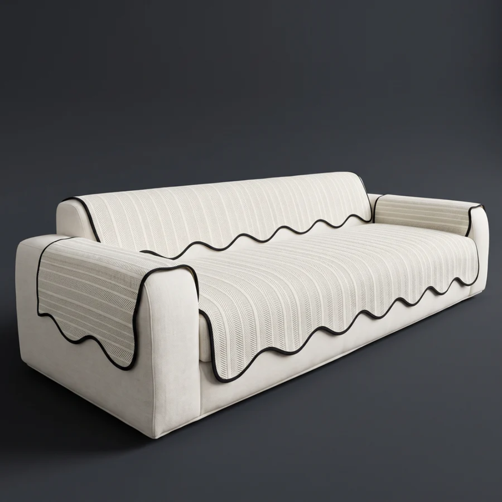 Celeste Herringbone Sofa Cover