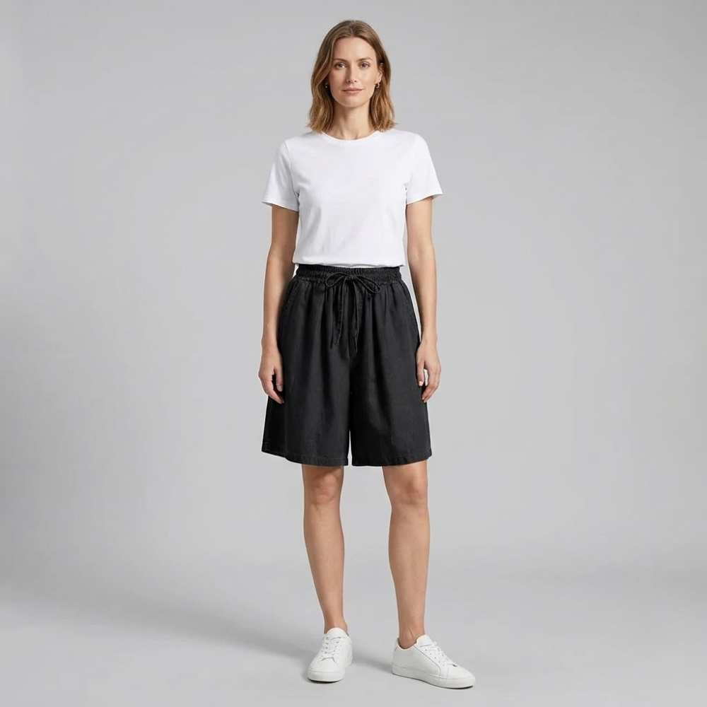 Claire Wide Leg Lounge Shorts
