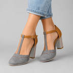 Clara T-Strap Block Heel Shoe