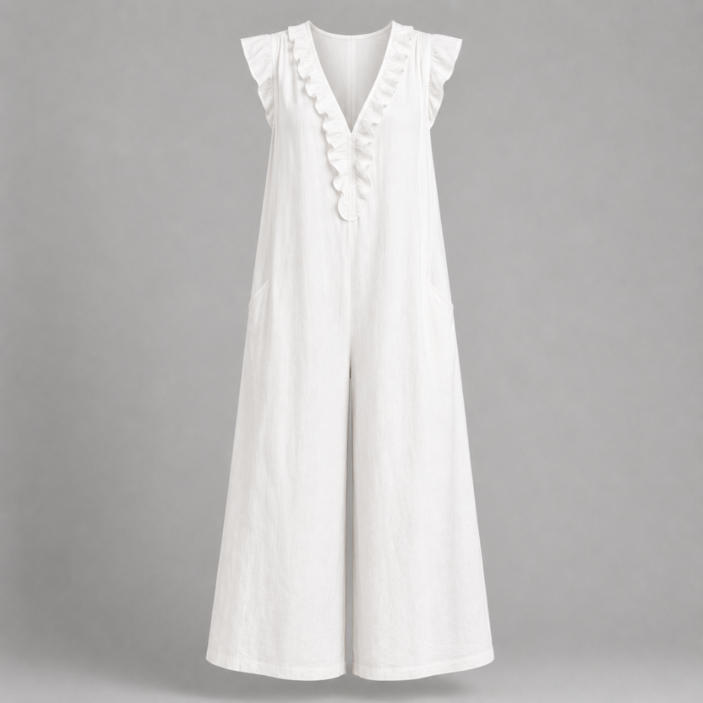 Corinne Linen Blend Maxi Dress