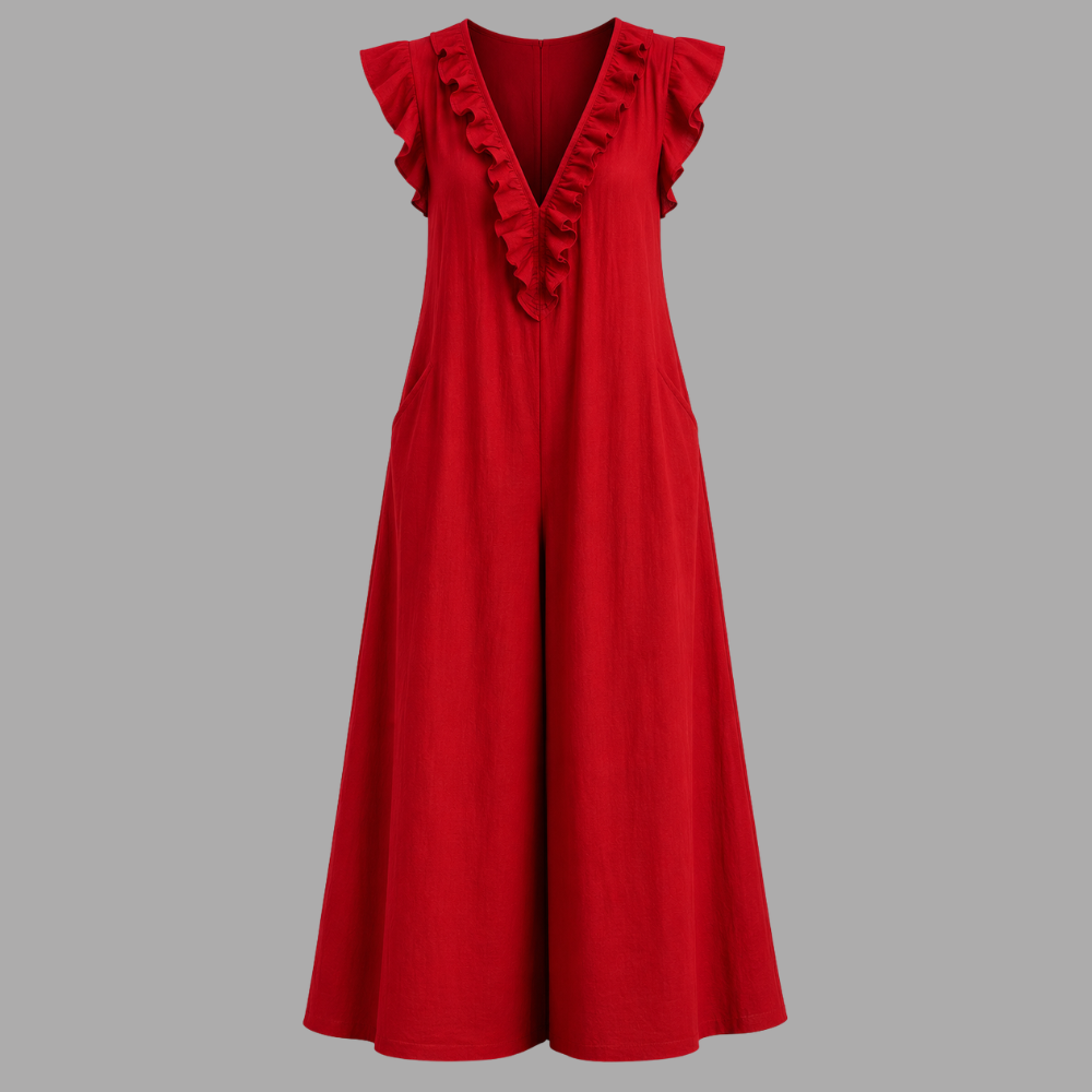 Corinne Linen Blend Maxi Dress