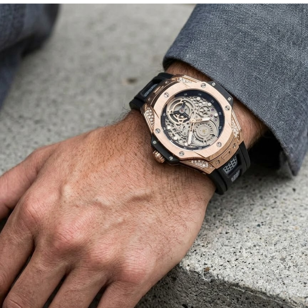 Damien Skeleton Sport Watch