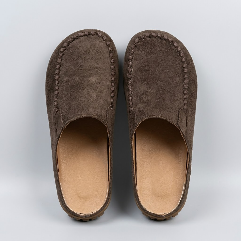 Darcie Leather Mule Loafers