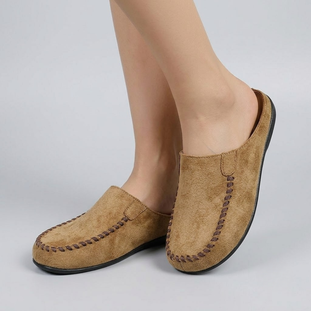 Darcie Leather Mule Loafers