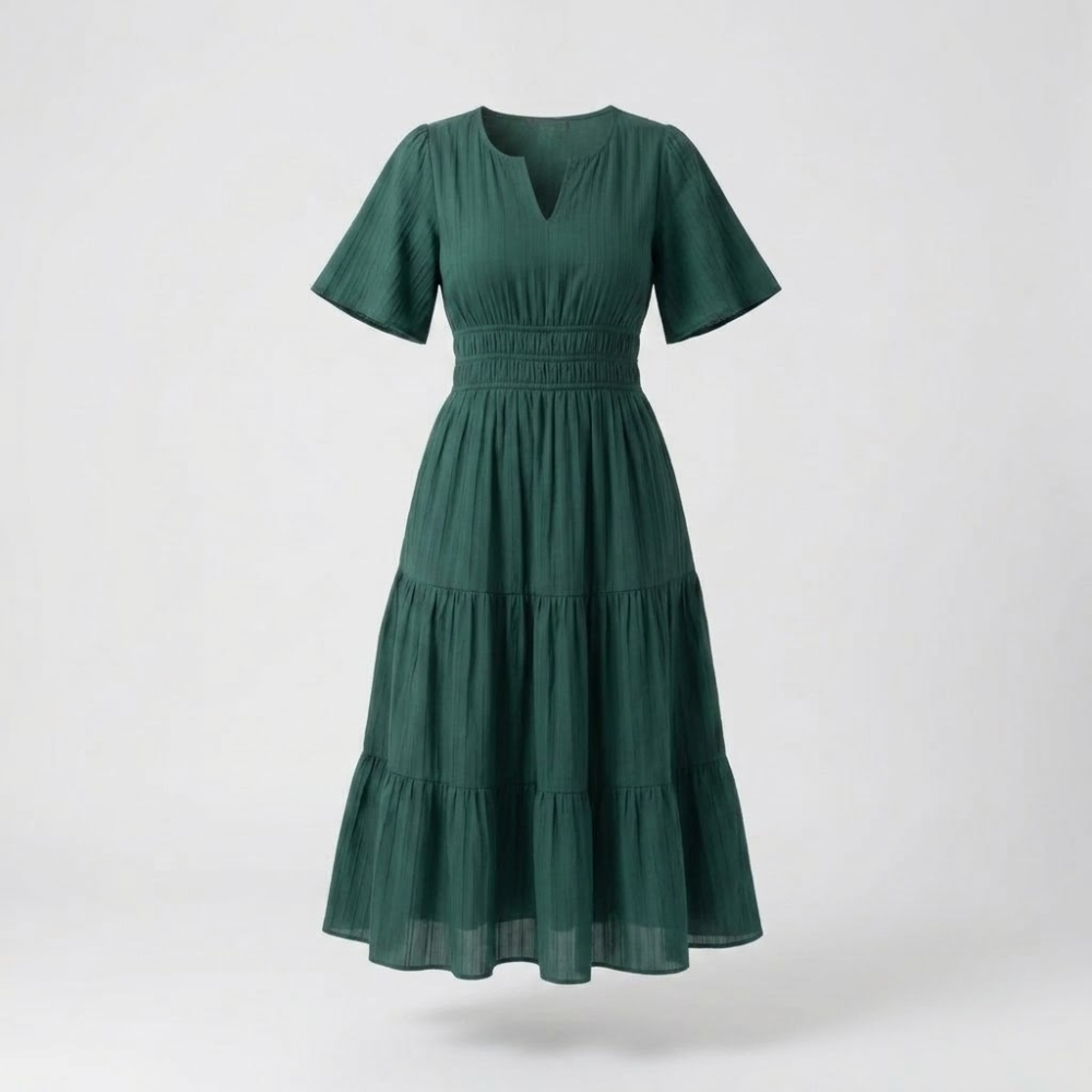 Elara Tiered Midi Dress