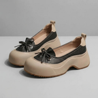 Elena Bow Platform Slip-Ons