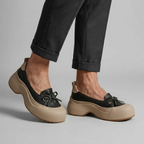 Elena Bow Platform Slip-Ons