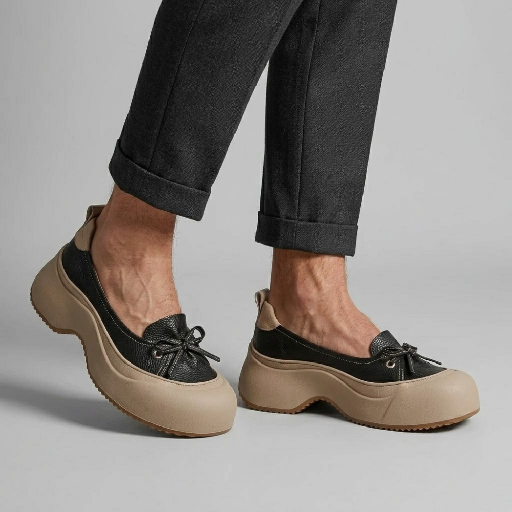 Elena Bow Platform Slip-Ons