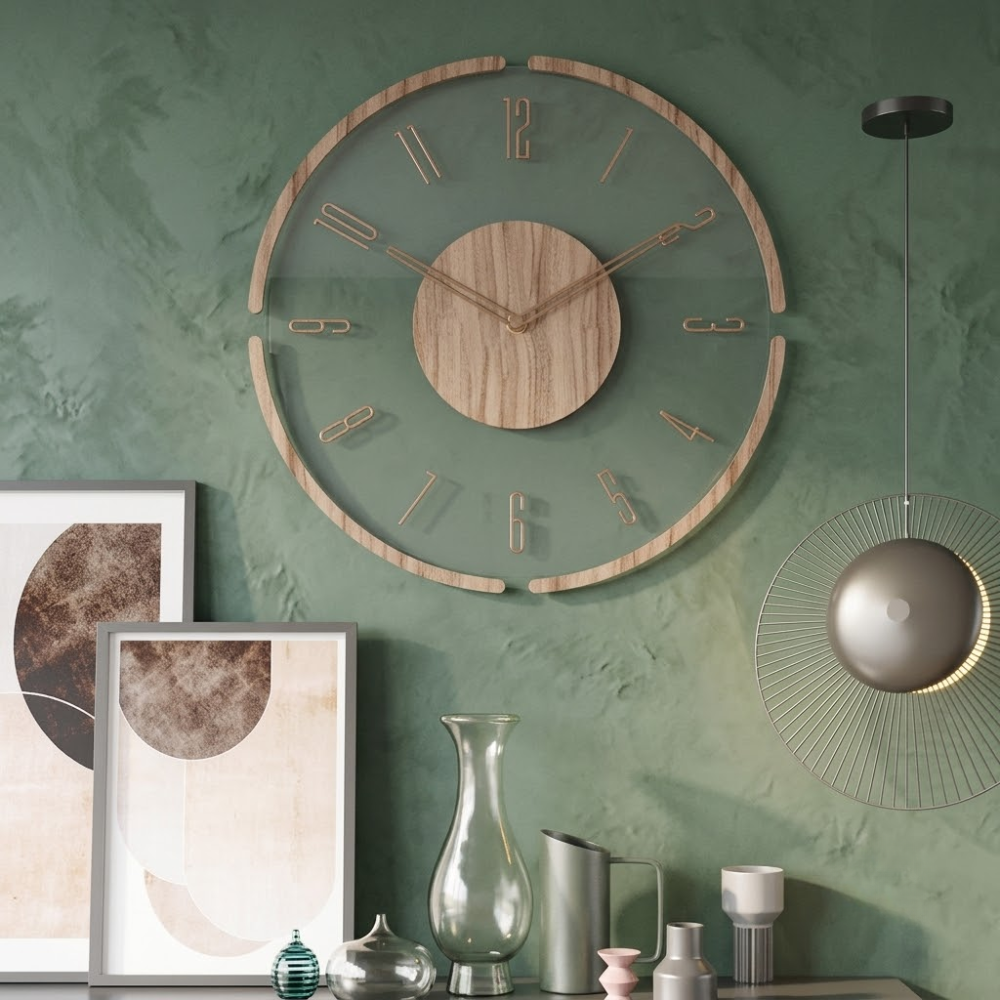 Elias Wooden Wall Clock
