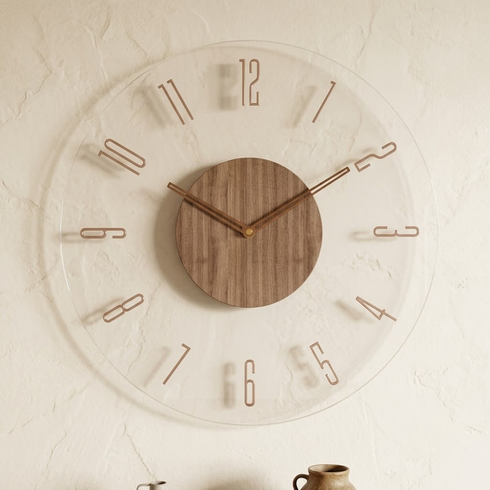 Elias Wooden Wall Clock
