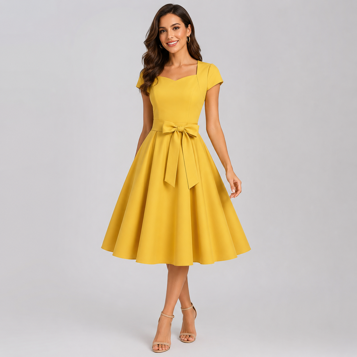 Evelyn Vintage Swing Dress