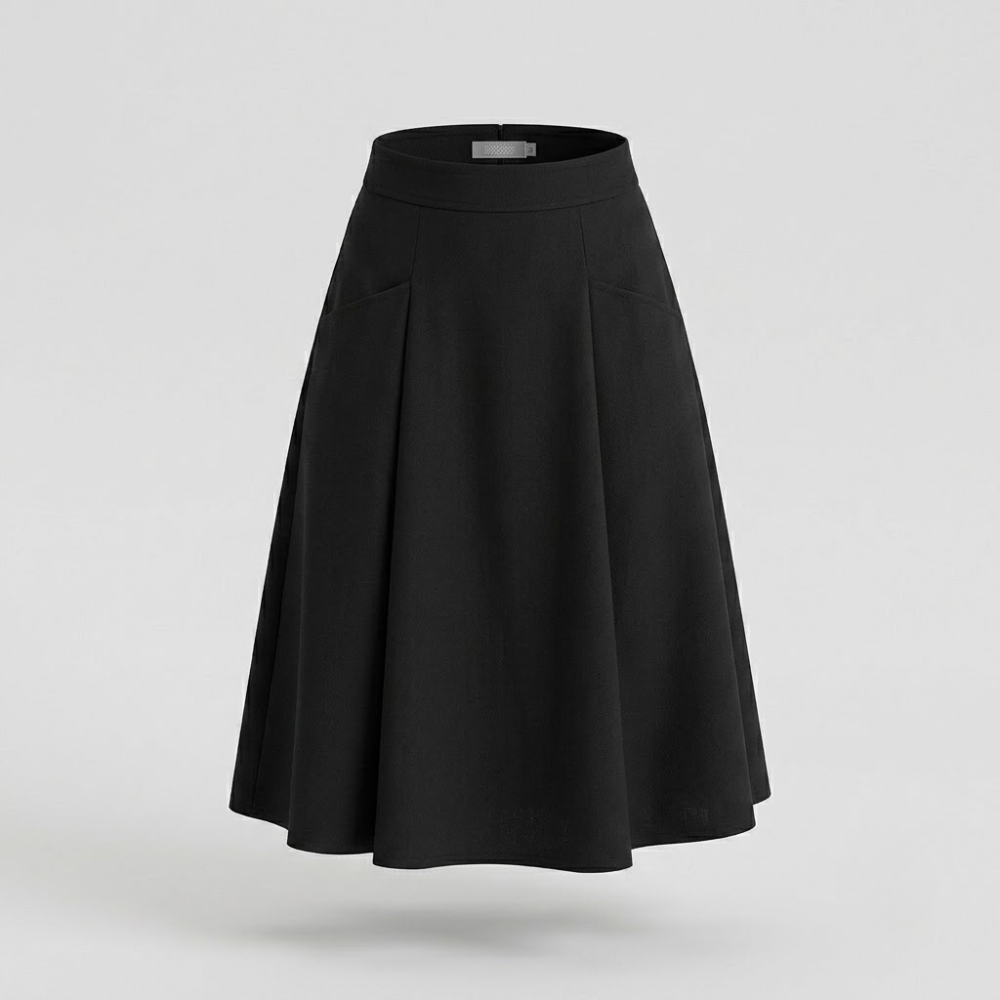 Genevieve Pleated Midi Skirt