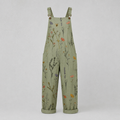 Grace Printed Denim Overalls
