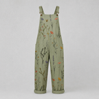 Grace Printed Denim Overalls