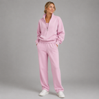 Harper | Half-Zip Cropped Pullover & Jogger Set