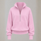 Harper | Half-Zip Cropped Pullover & Jogger Set