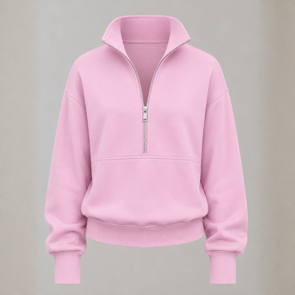 Harper | Half-Zip Cropped Pullover & Jogger Set