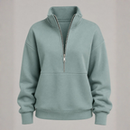 Harper | Half-Zip Cropped Pullover & Jogger Set