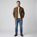 Henry | Italian Suede Stand-Collar Jacket