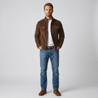 Henry | Italian Suede Stand-Collar Jacket