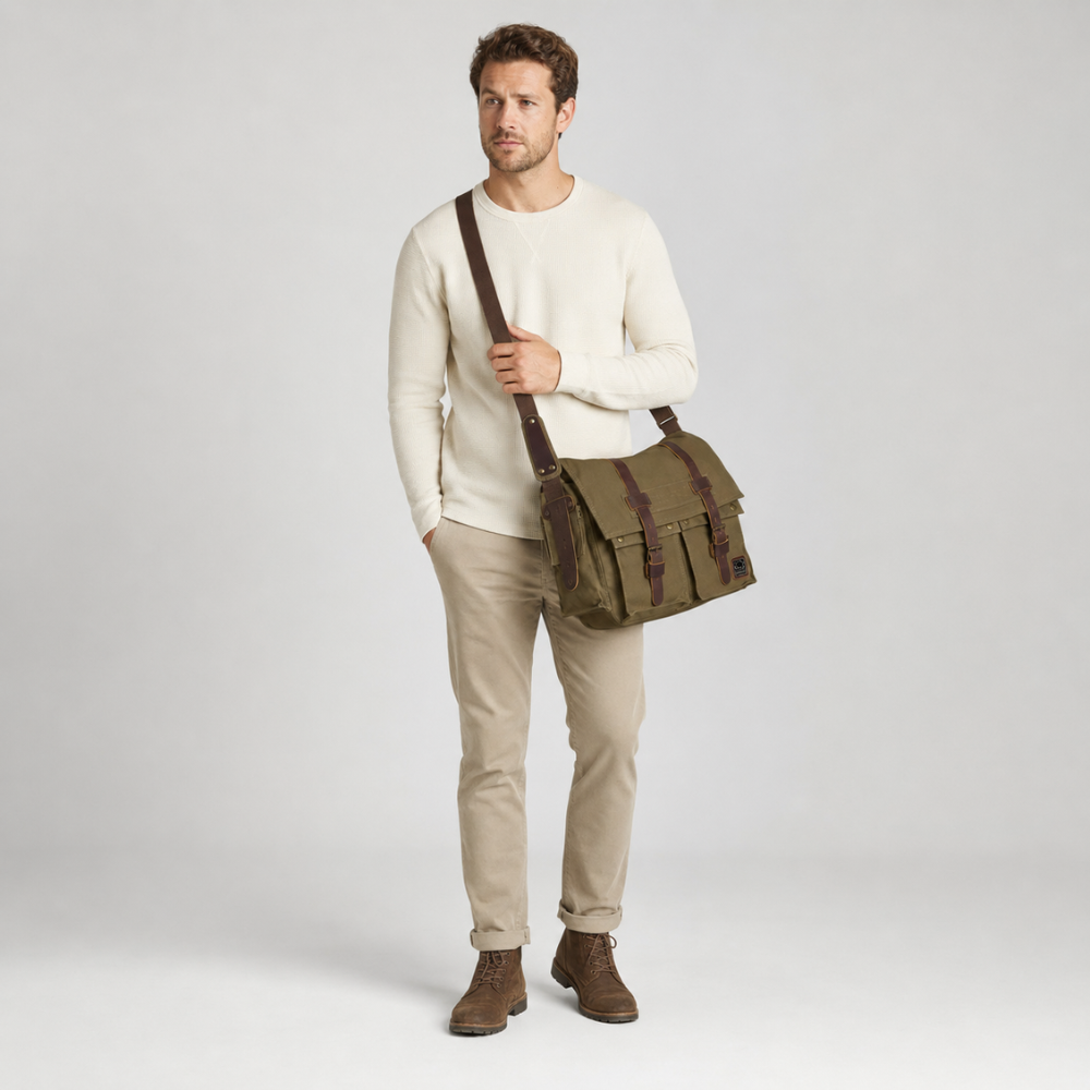 Hudson Canvas Crossbody Bag