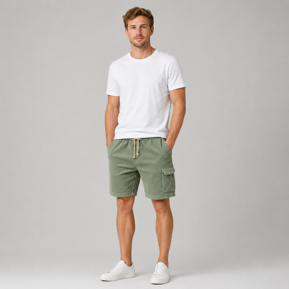 Hudson Corduroy Cargo Shorts