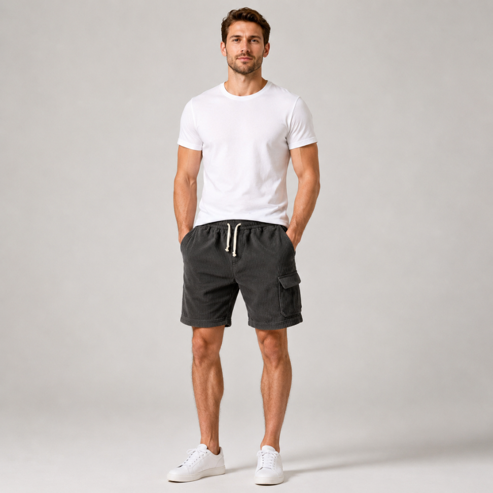 Hudson Corduroy Cargo Shorts