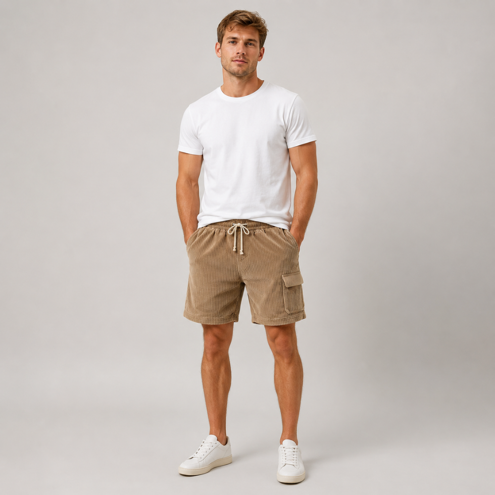 Hudson Corduroy Cargo Shorts