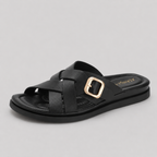 Isabella Buckle Slide Sandals