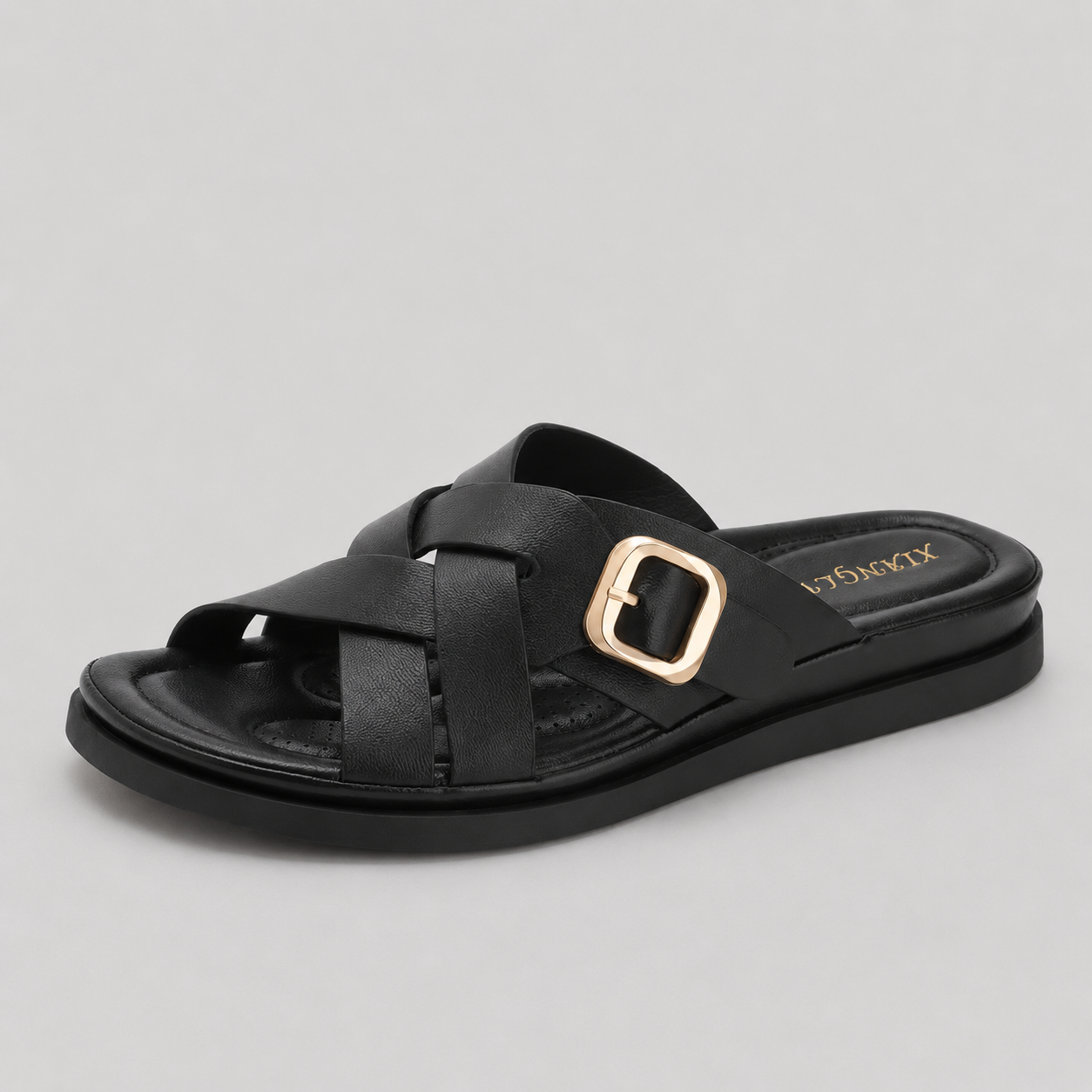 Isabella Buckle Slide Sandals