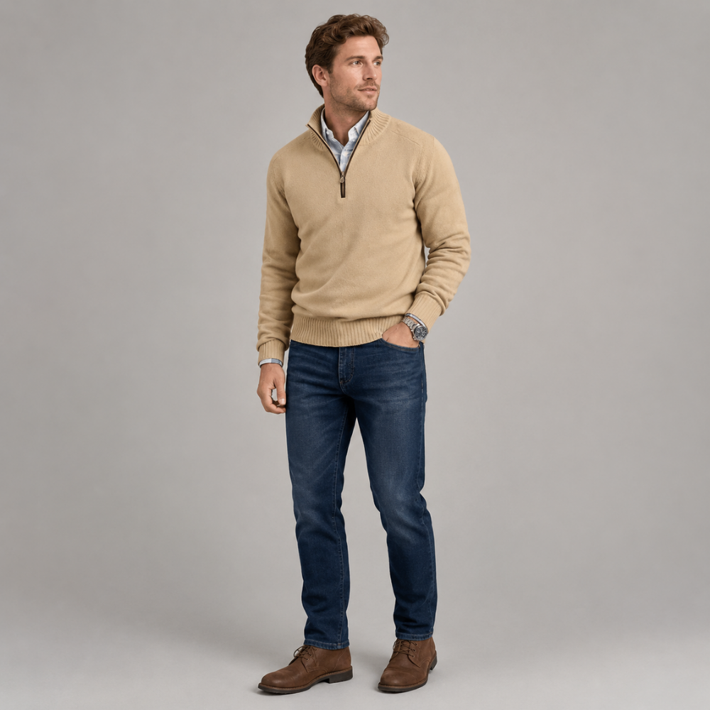Jackson | Half-Zip Knit Pullover Sweater