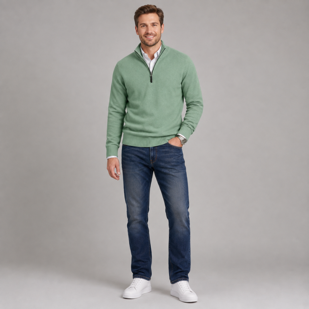 Jackson | Half-Zip Knit Pullover Sweater