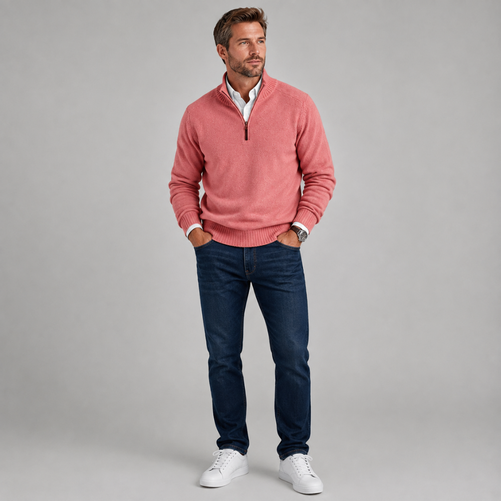 Jackson | Half-Zip Knit Pullover Sweater