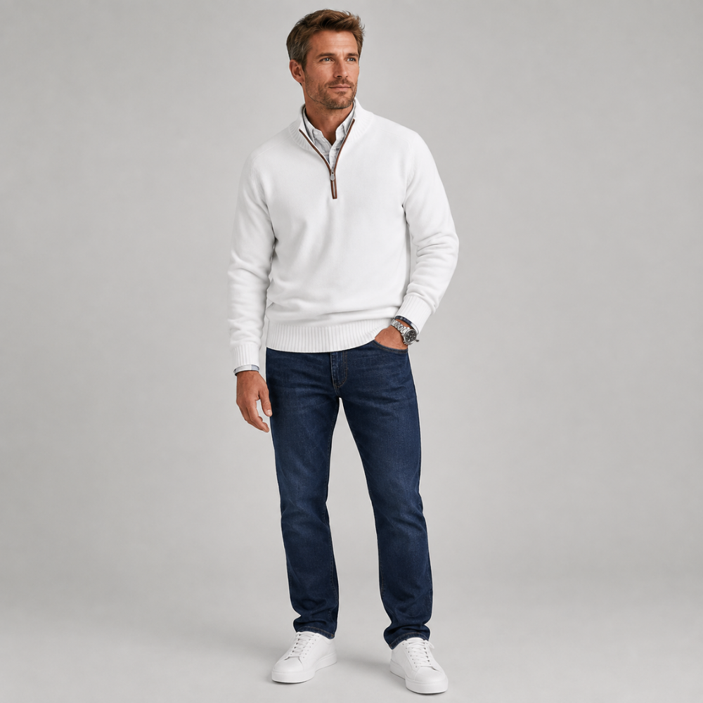 Jackson | Half-Zip Knit Pullover Sweater
