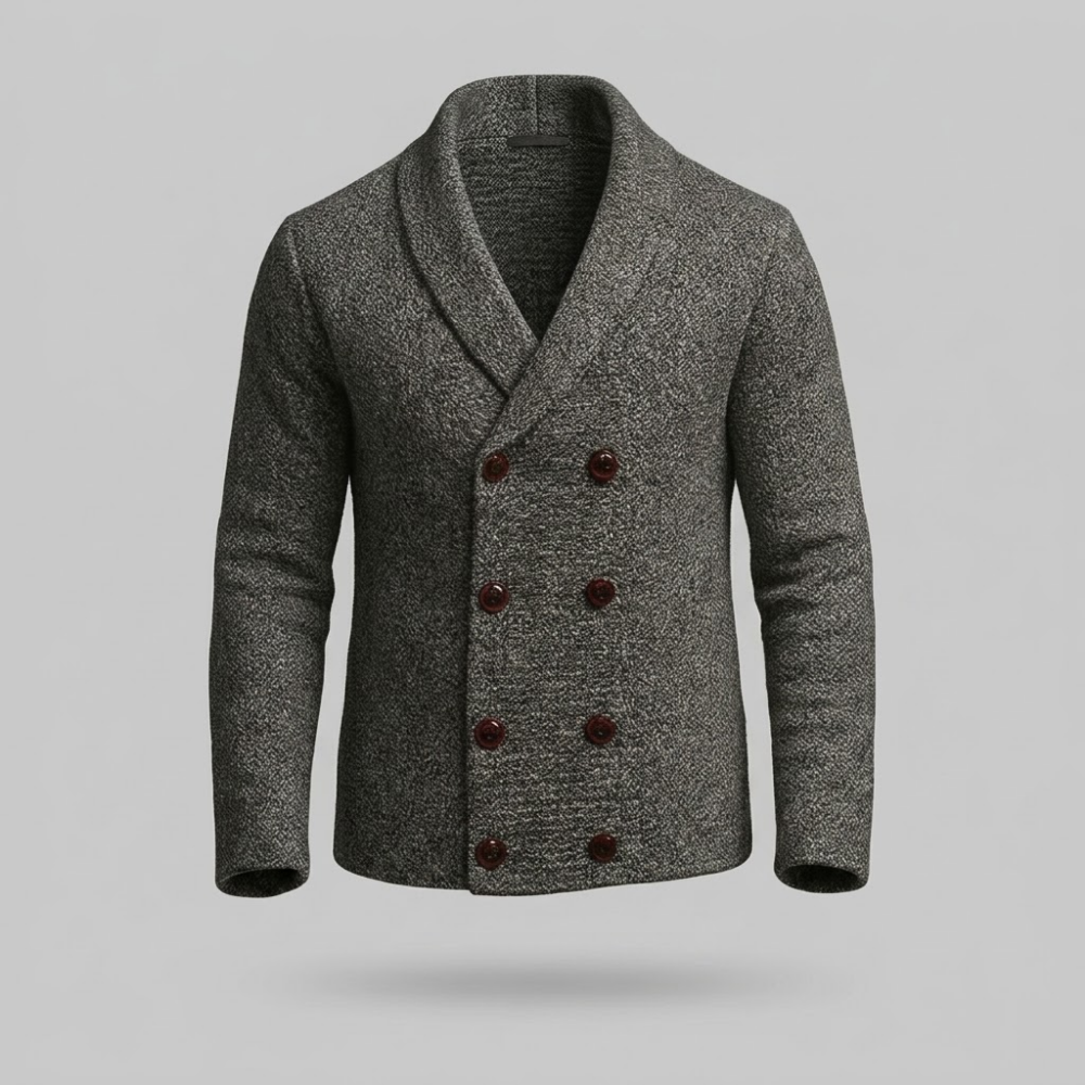 Langford | Double-Breasted Shawl Collar Cardigan