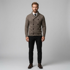 Langford | Double-Breasted Shawl Collar Cardigan