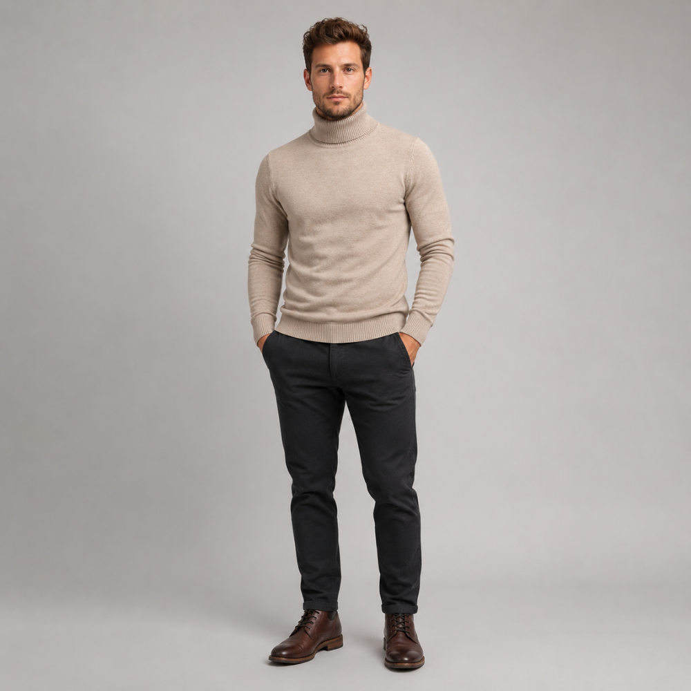 Lucas | Slim-Fit Turtleneck Knit Sweater