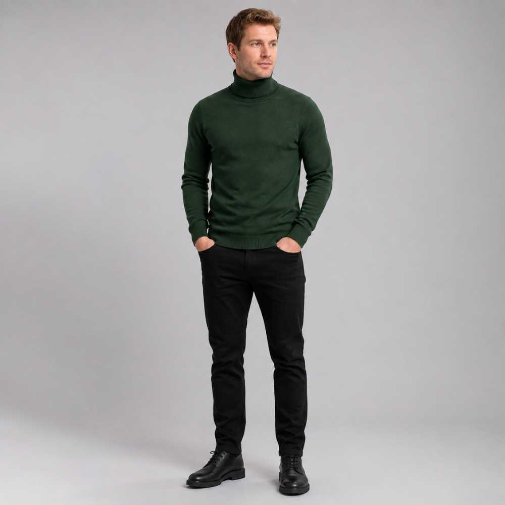 Lucas | Slim-Fit Turtleneck Knit Sweater