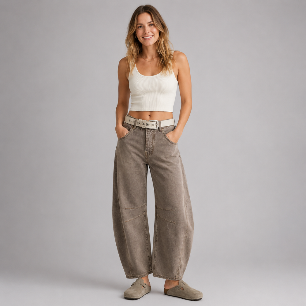 Lucas Wide Leg Denim Jeans