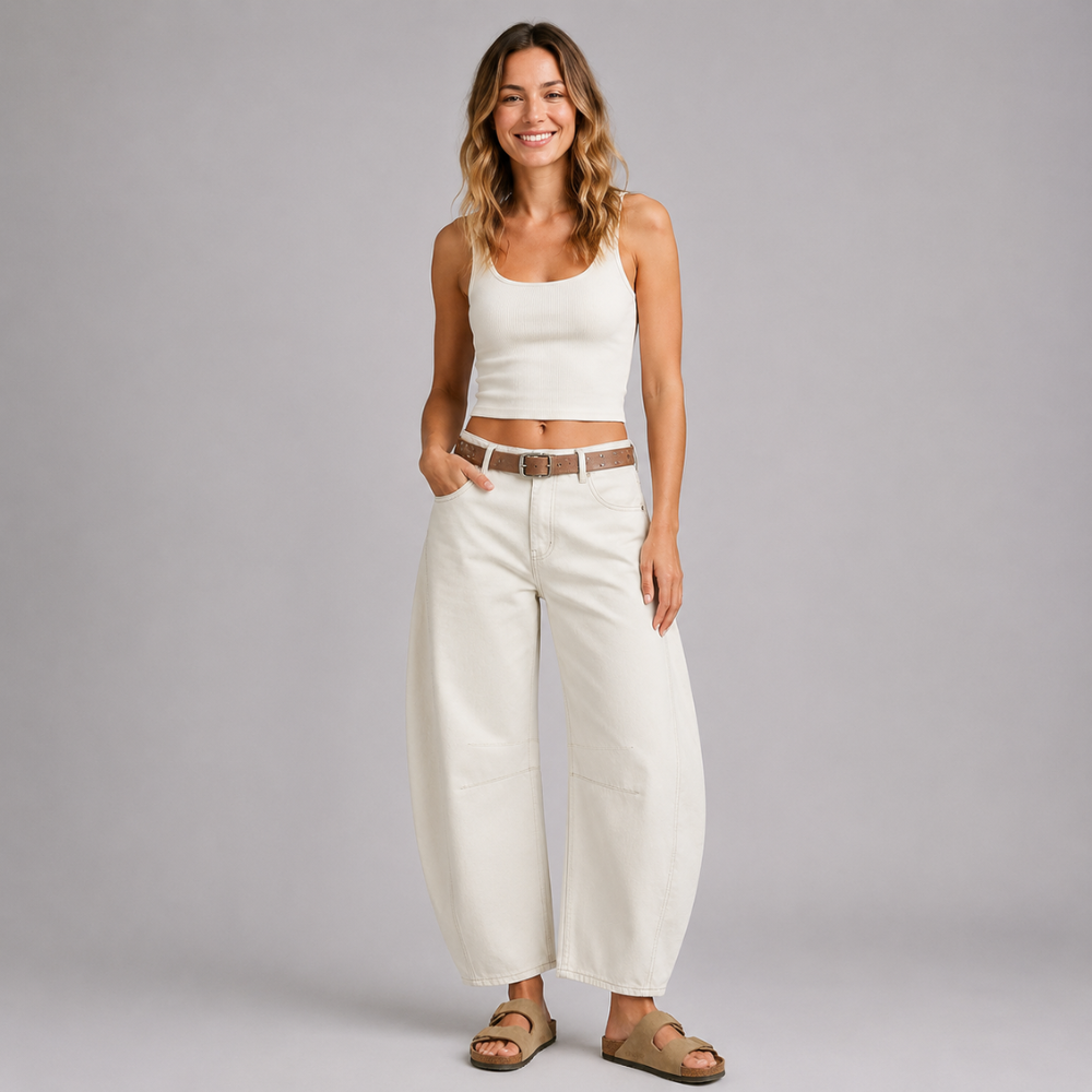 Lucas Wide Leg Denim Jeans