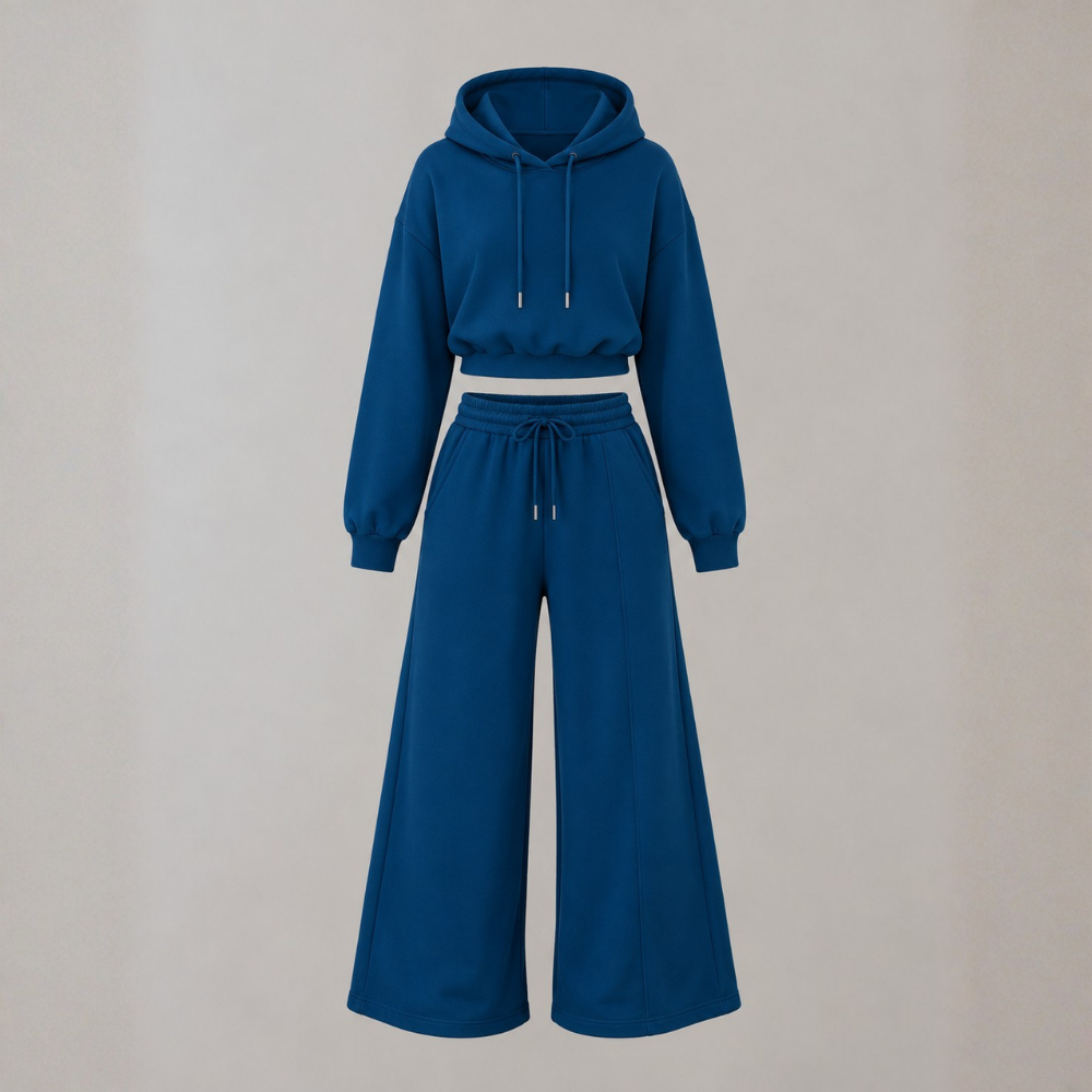 Madison | Cropped Hoodie & Wide-Leg Tracksuit Set