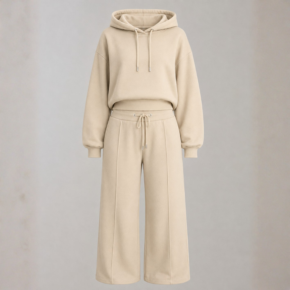 Madison | Cropped Hoodie & Wide-Leg Tracksuit Set