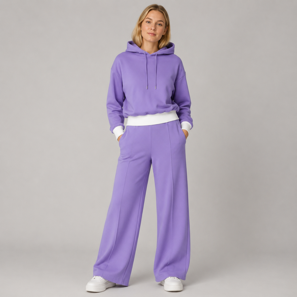 Madison | Cropped Hoodie & Wide-Leg Tracksuit Set