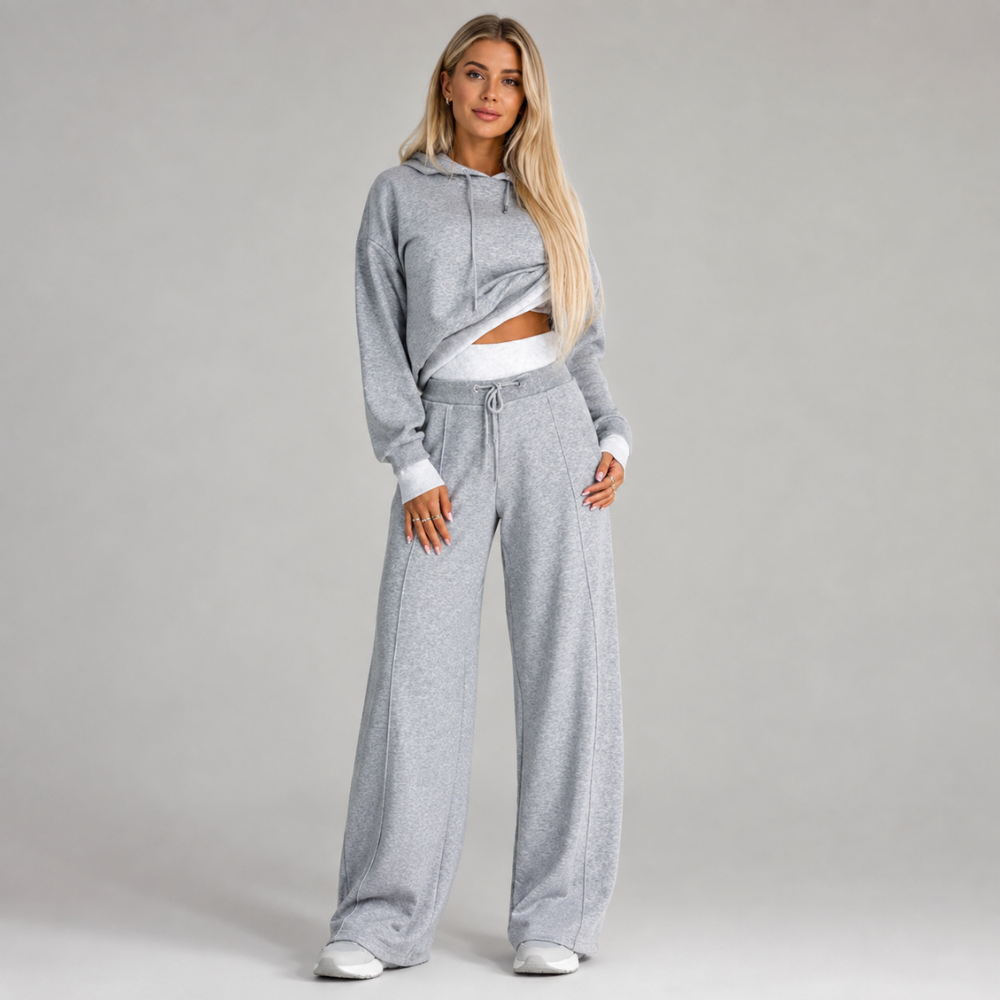 Madison | Cropped Hoodie & Wide-Leg Tracksuit Set