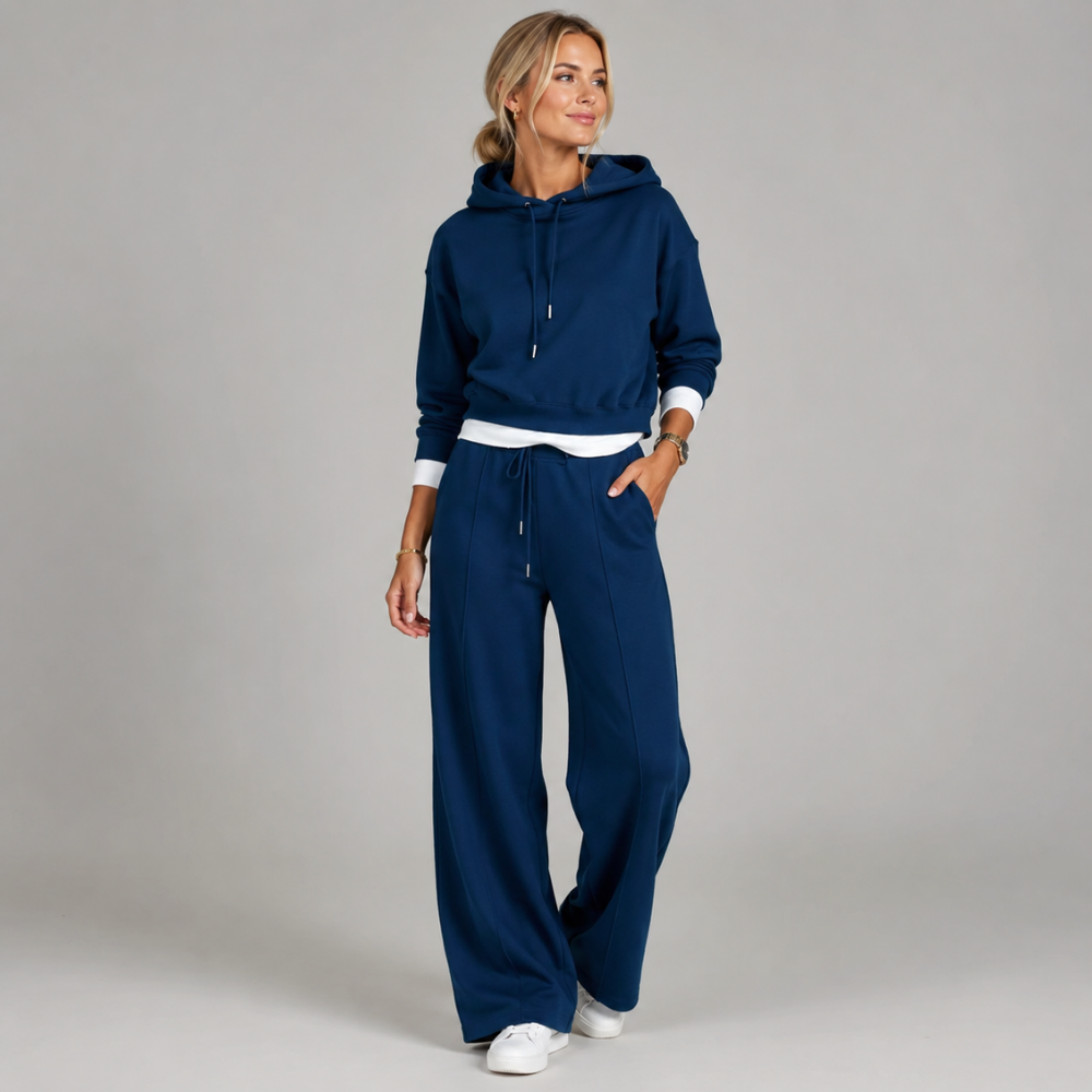Madison | Cropped Hoodie & Wide-Leg Tracksuit Set