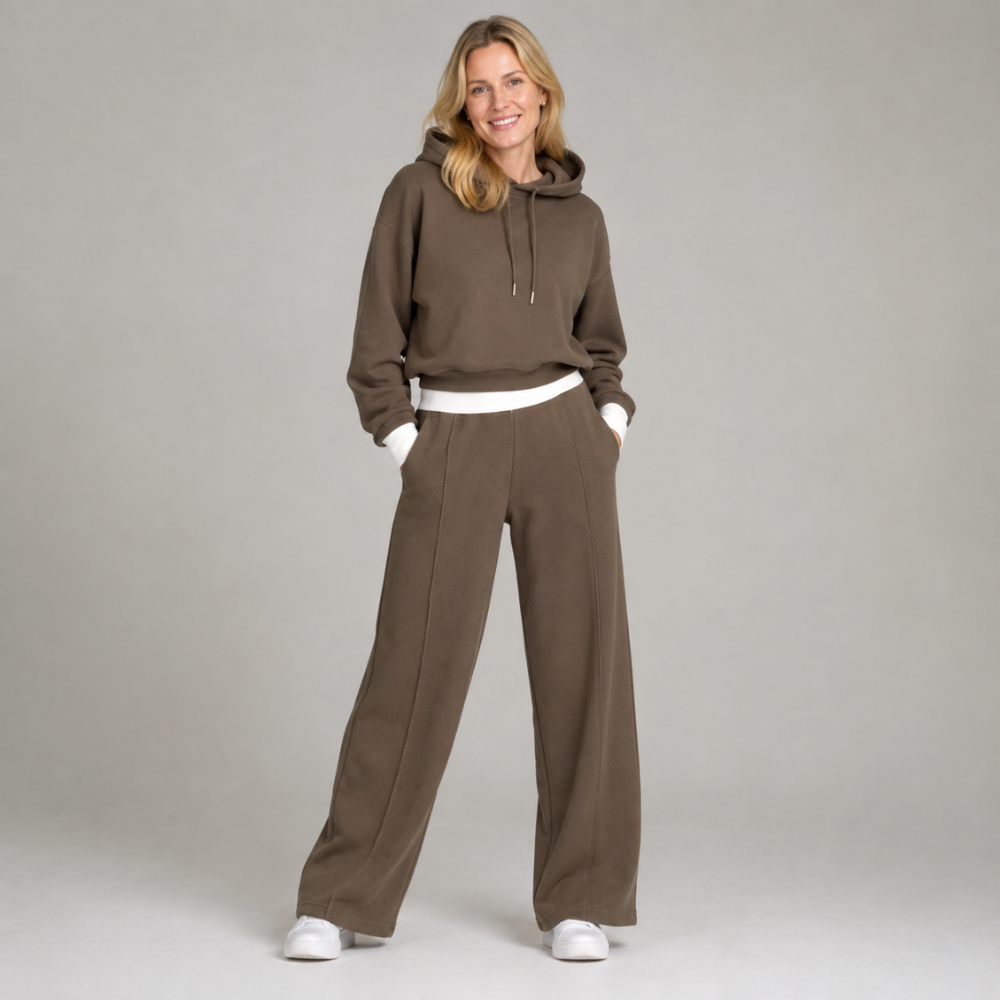 Madison | Cropped Hoodie & Wide-Leg Tracksuit Set