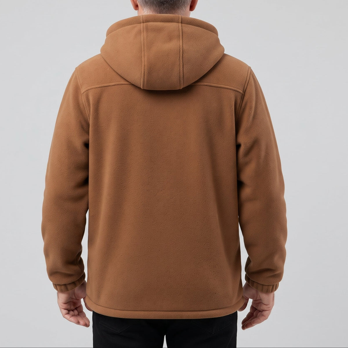 Mason | Men's Fleece Hooded Jacket with Full Zip and Side Pockets