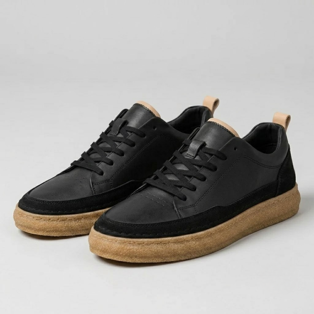 Matteo Leather Court Sneakers